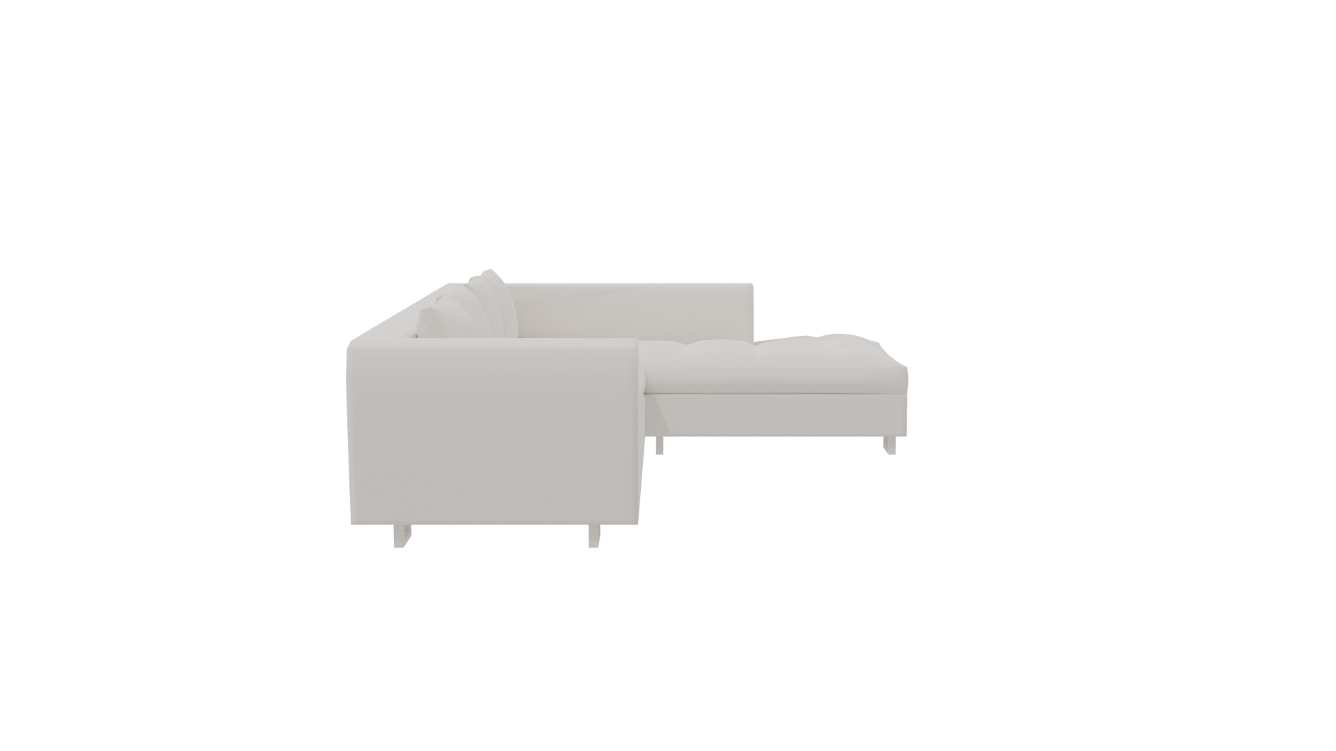 Modern Sectional Sofa 3D Model - Professional 3D Model Render 3