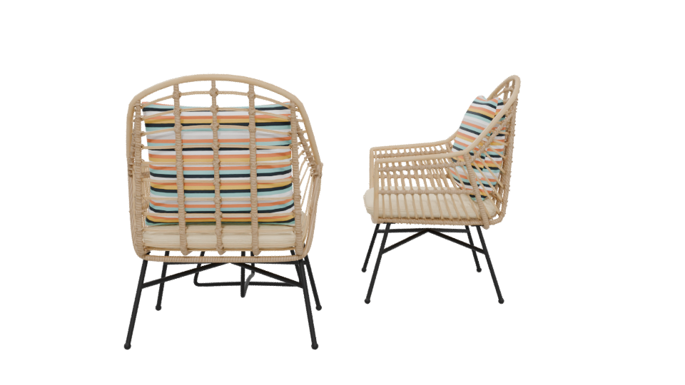 Stylish Outdoor Lounge Set 3D - Professional 3D Model Render 5