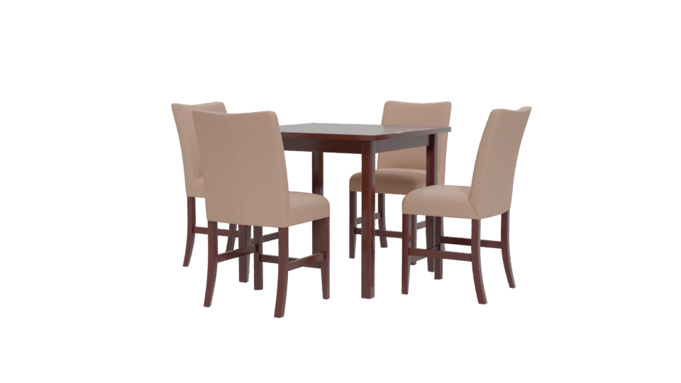 Stylish Dining Table Set 3D - Professional 3D Model Render 12