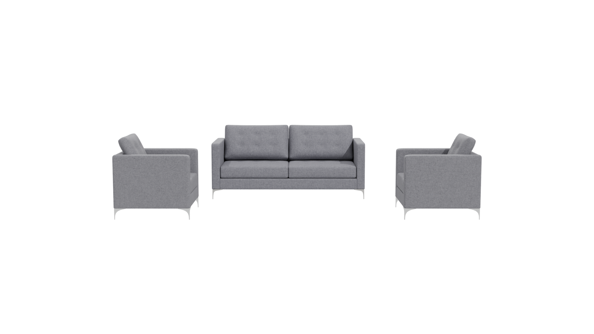 Stylish Modern Sofa Set 3D - Professional 3D Model Render 11