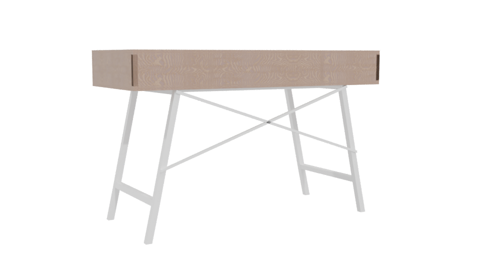 Stylish Minimalist Desk Model - Professional 3D Model Render 4