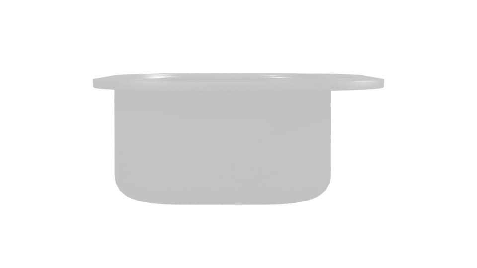 Modern Stainless Steel Sink Model - Professional 3D Model Render 2