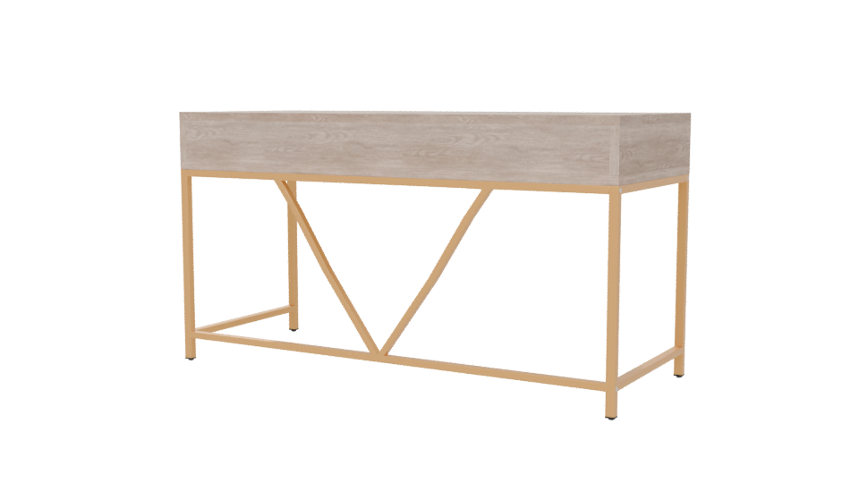 Elegant Minimalist Desk 3D Model - Professional 3D Model Render 6