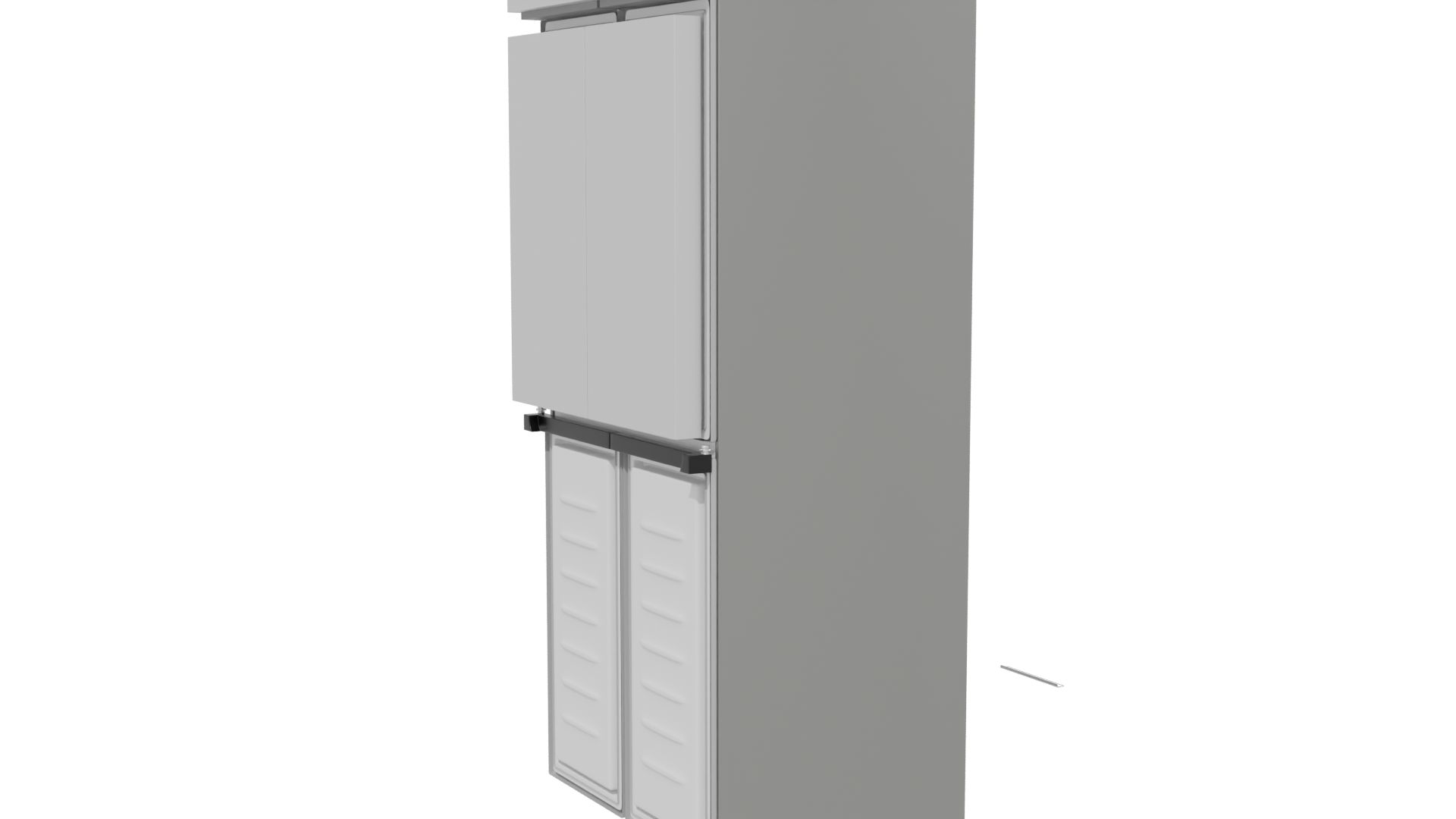 Sleek Modern Refrigerator 3D Model - Professional 3D Model Render 13