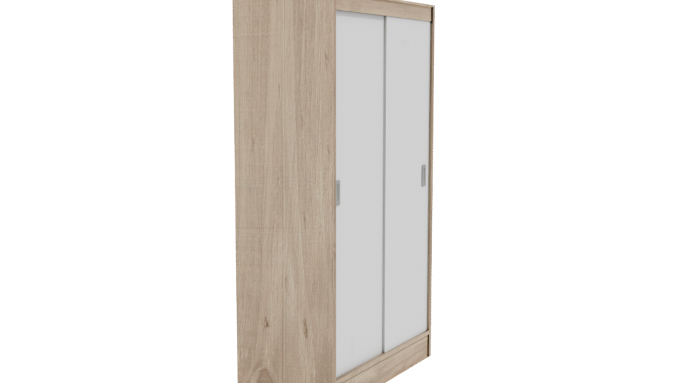 Minimalist Modern Sliding Door Wardrobe 3D Model - Professional 3D Model Render 9