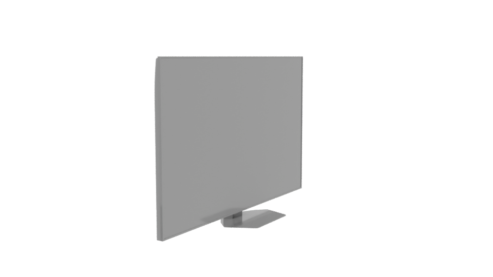 Sleek Modern Flat Screen TV 3D Model - Professional 3D Model Render 9