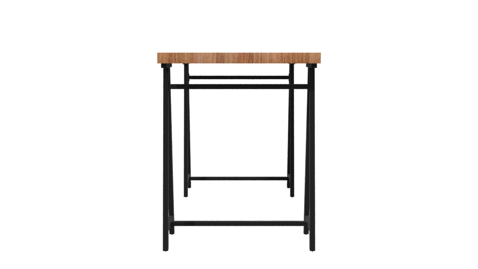 Contemporary Wooden Office Table 3D - Professional 3D Model Render 2