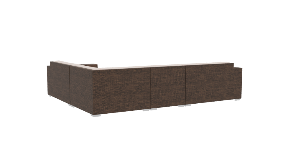 Modern Outdoor Sectional Sofa 3D - Professional 3D Model Render 4