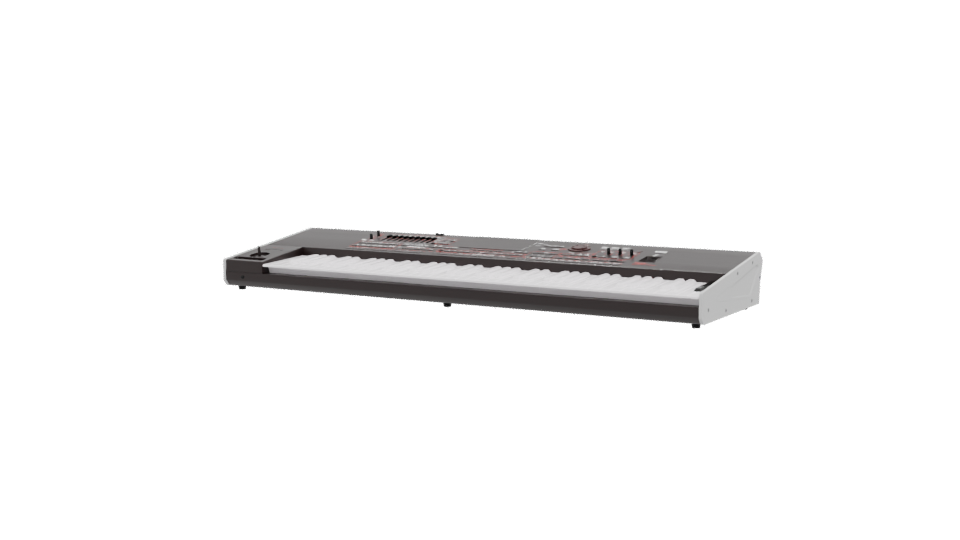 Realistic Electronic Keyboard Model - Professional 3D Model Render 12