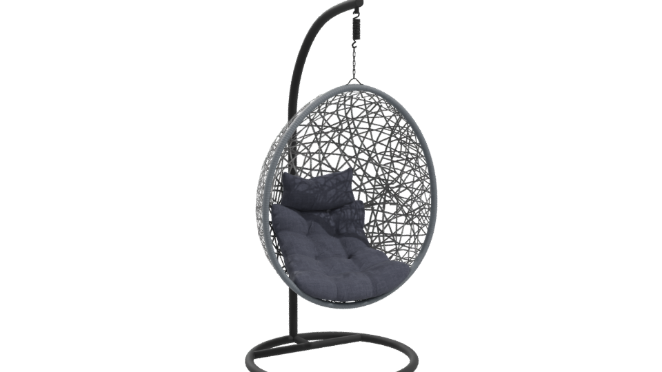 Stylish Hanging Egg Chair Model - Professional 3D Model Render 10