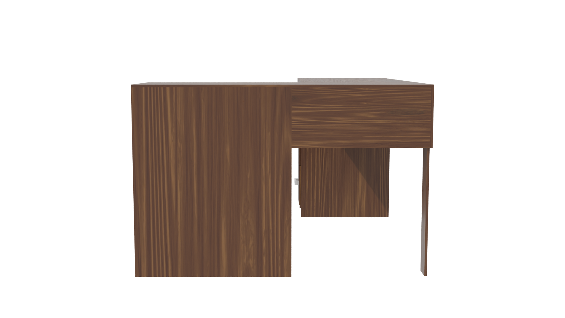 Stylish Office Desk 3D Model - Professional 3D Model Render 2