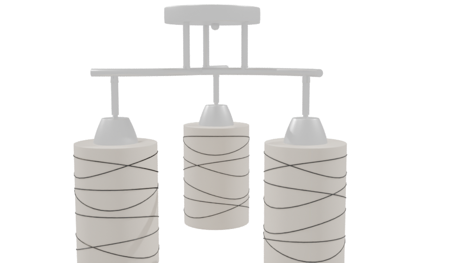 Stylish Modern Chandelier 3D - Professional 3D Model Render 9