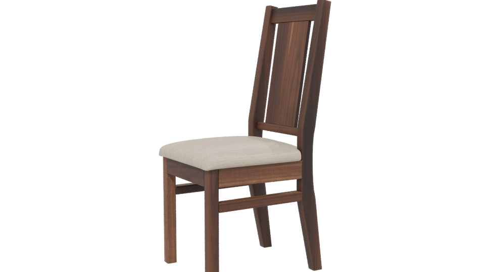 Modern Wooden Chair 3D Model - Professional 3D Model Render 13