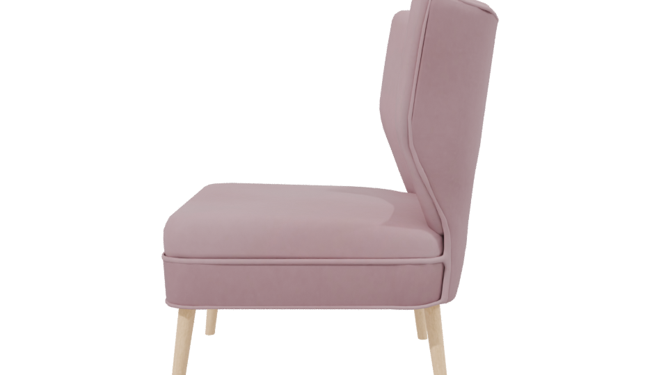 Stylish Modern Accent Chair 3D - Professional 3D Model Render 2