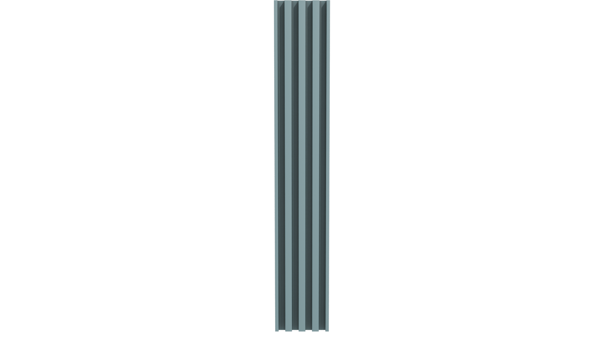 Stylized Vertical Striped Panel - Professional 3D Model Render 11