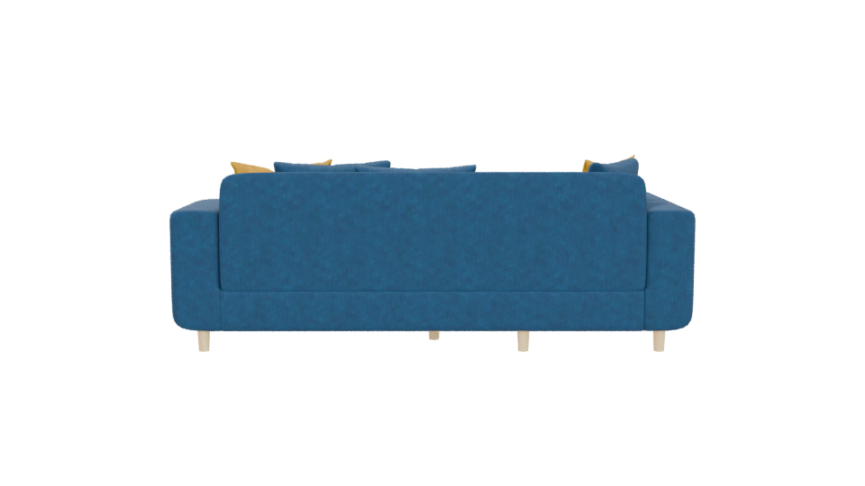 Stylish Blue Sofa 3D Model - Professional 3D Model Render 5