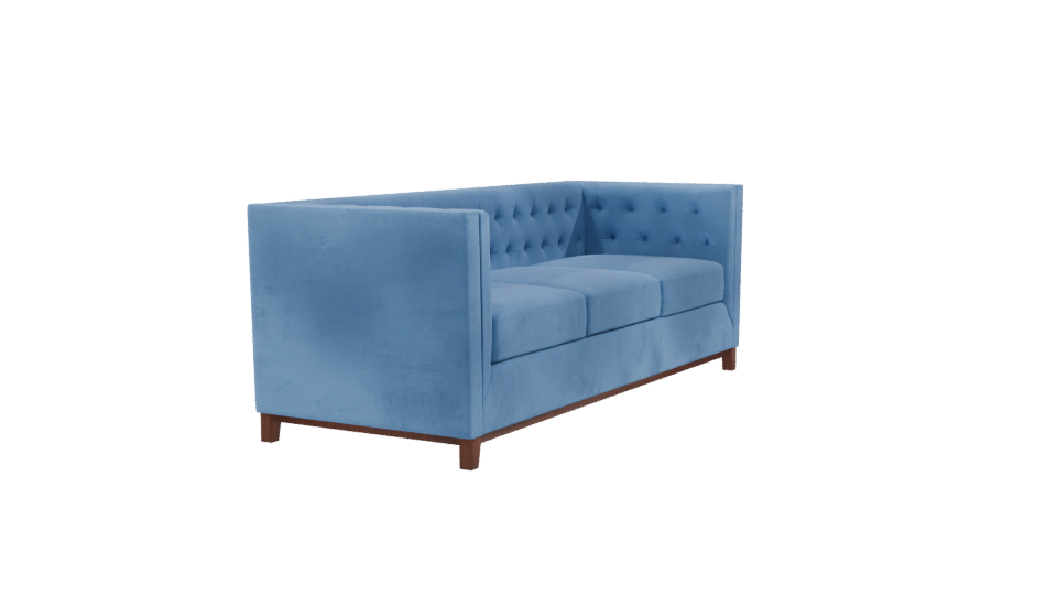 Sofá Roma 3C Velvet Sofa 3D - Professional 3D Model Render 9