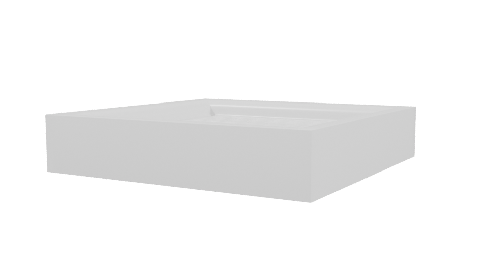 Square Shower Tray 3D Model - Professional 3D Model Render 3