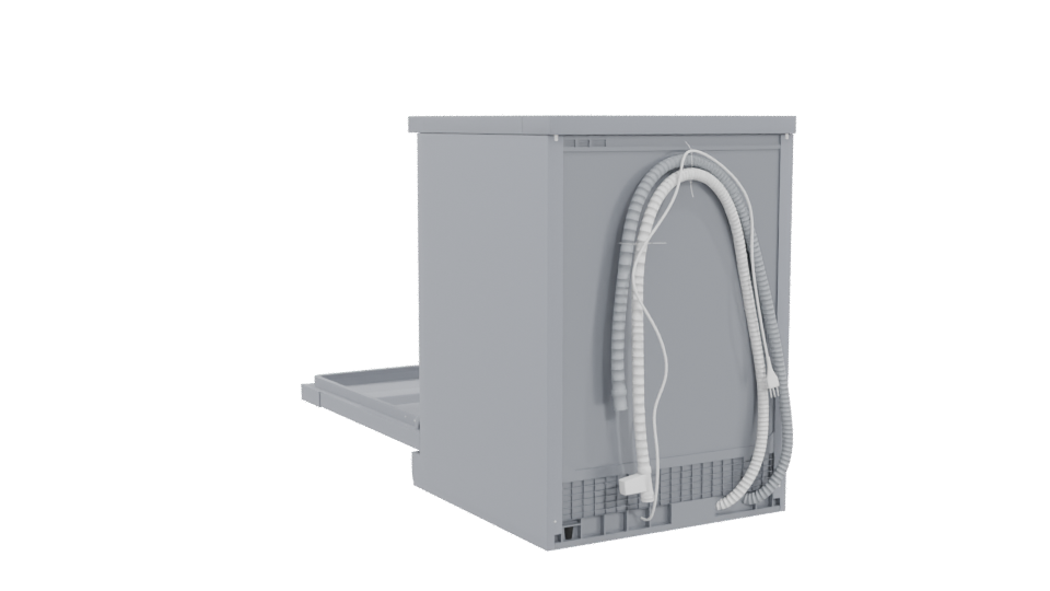 Modern Household Dishwasher Model - Professional 3D Model Render 4