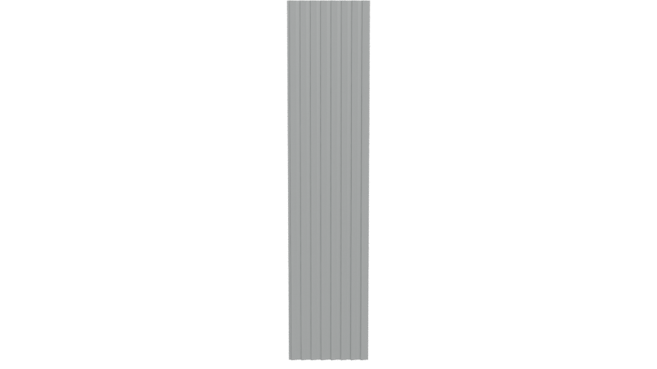 Vertical Ribbed Column Model - Professional 3D Model Render 5