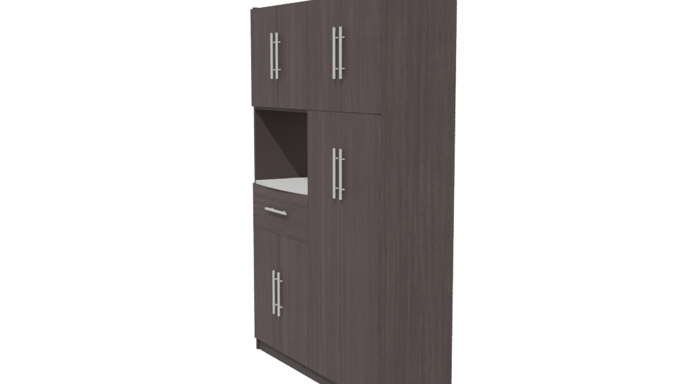 Modern Wooden Kitchen Cabinet 3D - Professional 3D Model Render 13