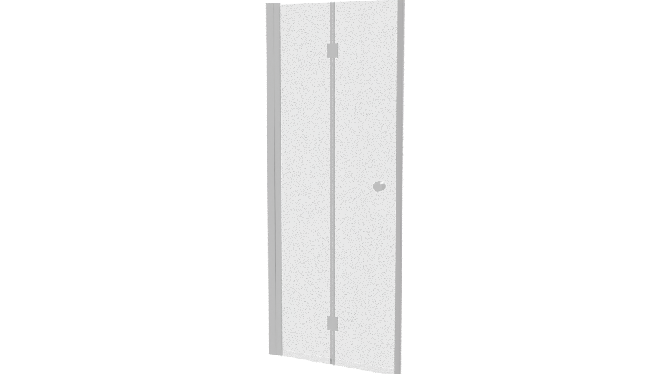 Glass Folding Shower Door 3D - Professional 3D Model Render 12