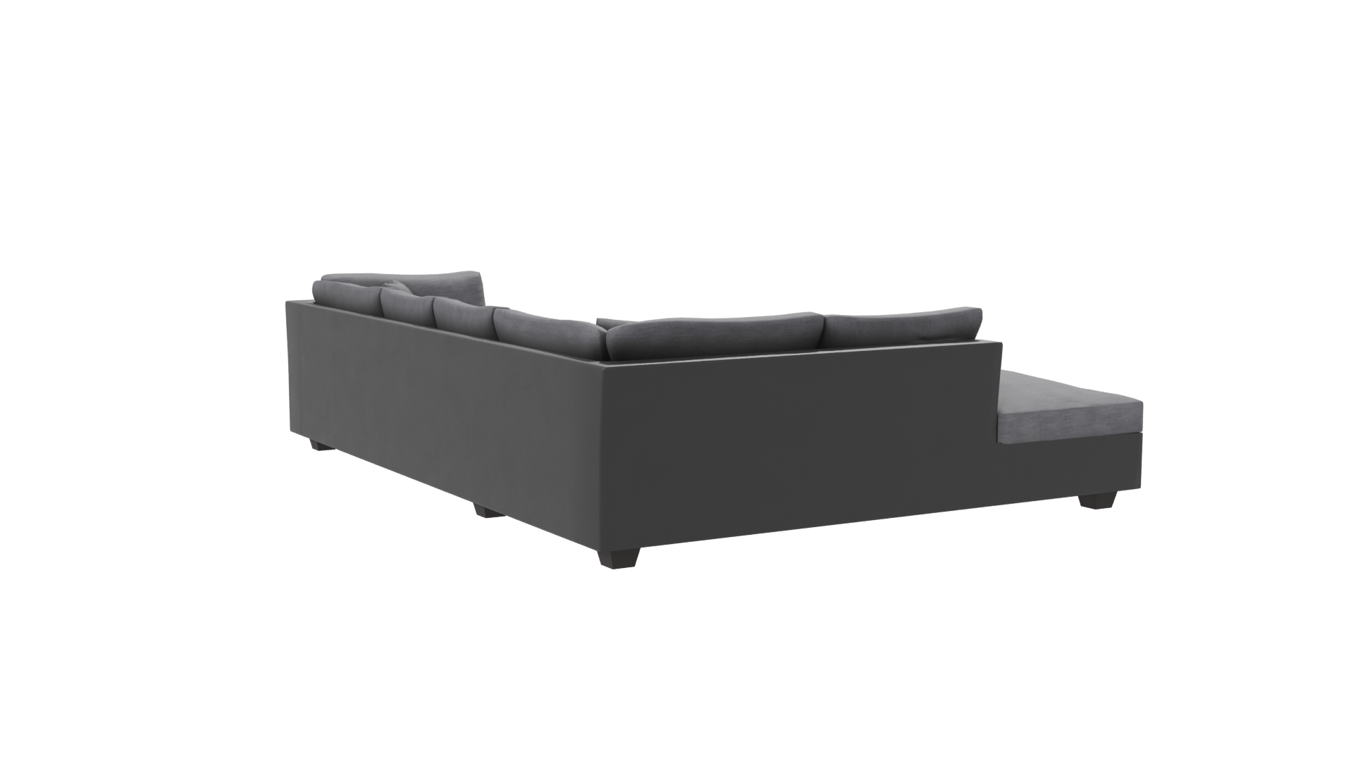 Luxurious Modern L-Shaped Sofa - Professional 3D Model Render 7