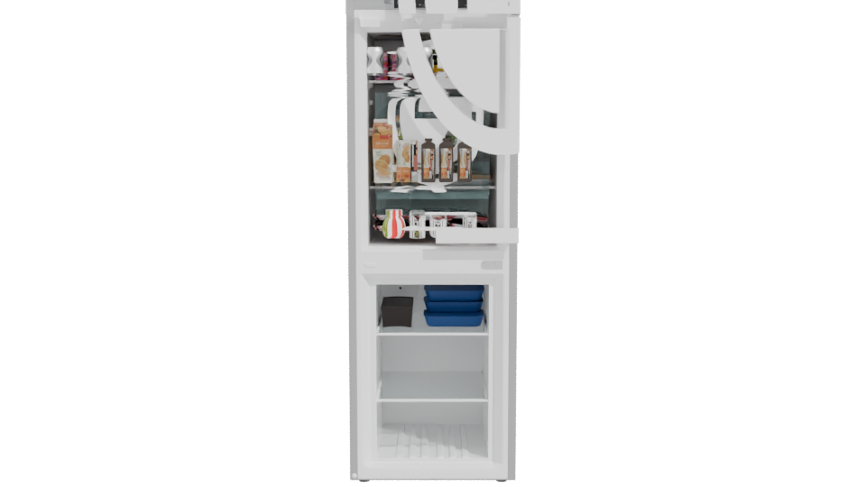 Sleek Modern Refrigerator 3D Model - Professional 3D Model Render 11