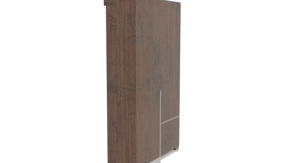 Stylish Wooden Cabinet 3D Model - Professional 3D Model Render 3