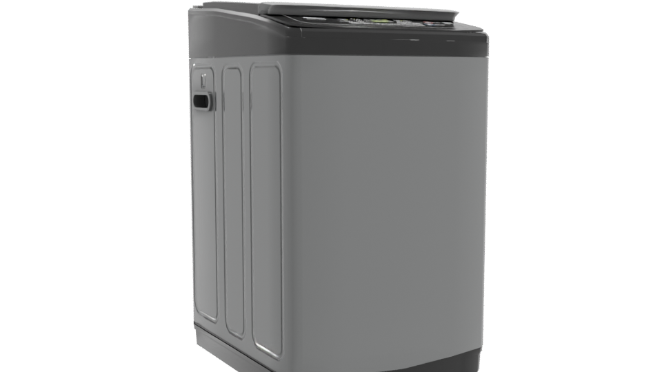 Stylish Top-Loading Washing Machine 3D - Professional 3D Model Render 10