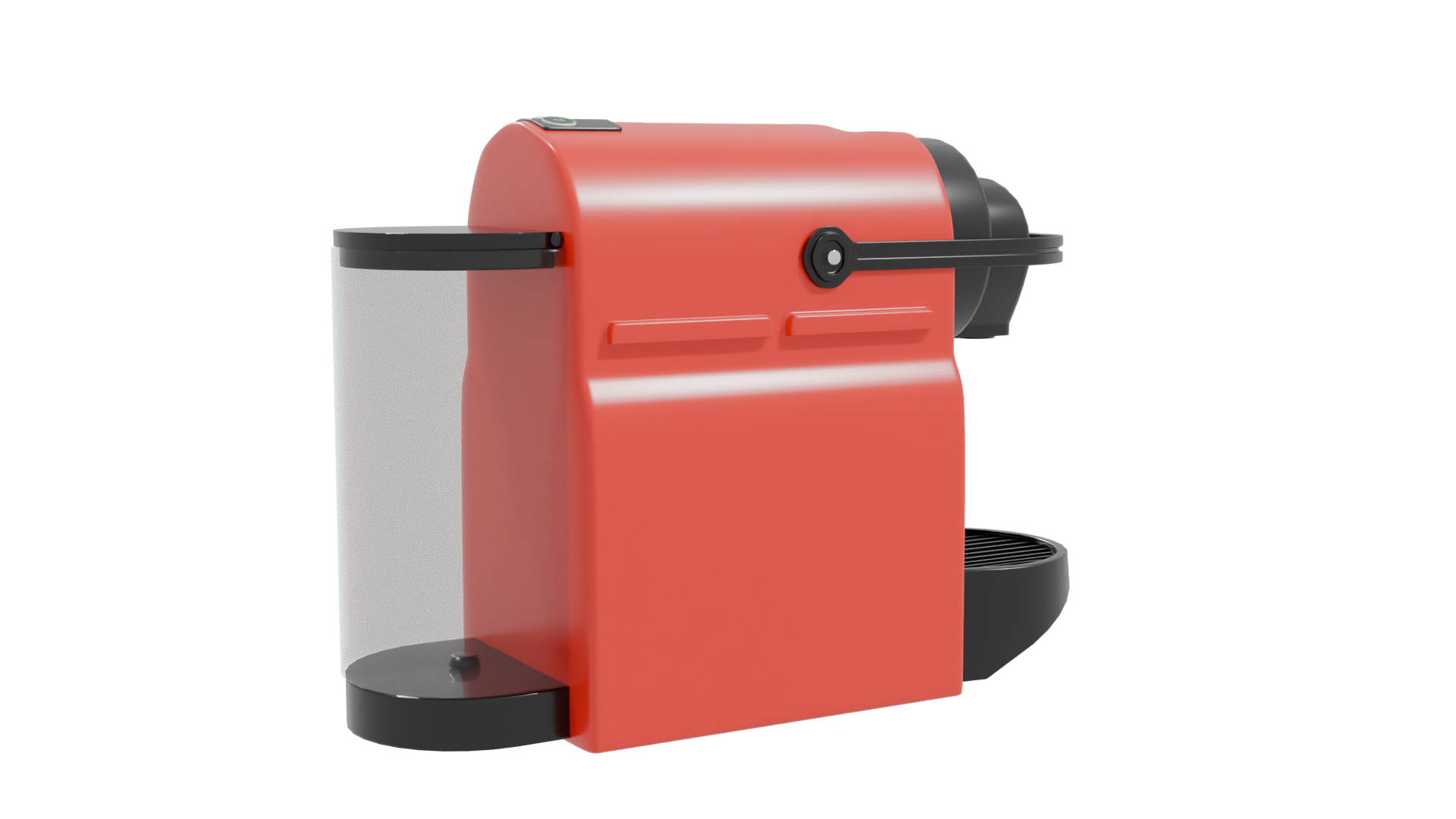 Compact Modern Coffee Machine 3D - Professional 3D Model Render 10