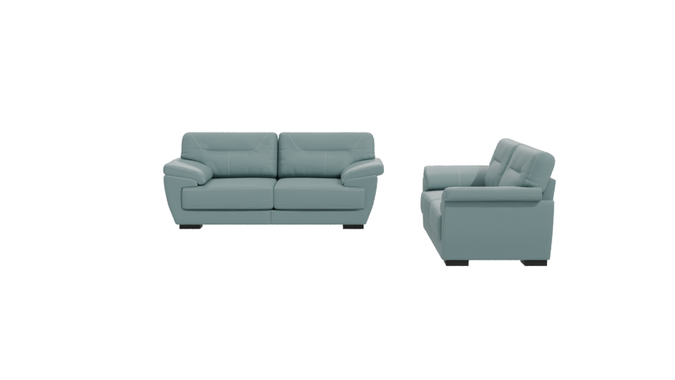 SALA 32 Vinyl Leather Sofa 3D - Professional 3D Model Render 11
