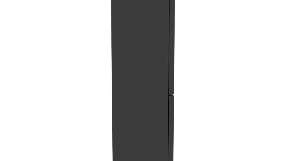 Stylish Top-Freezer Refrigerator Model - Professional 3D Model Render 8