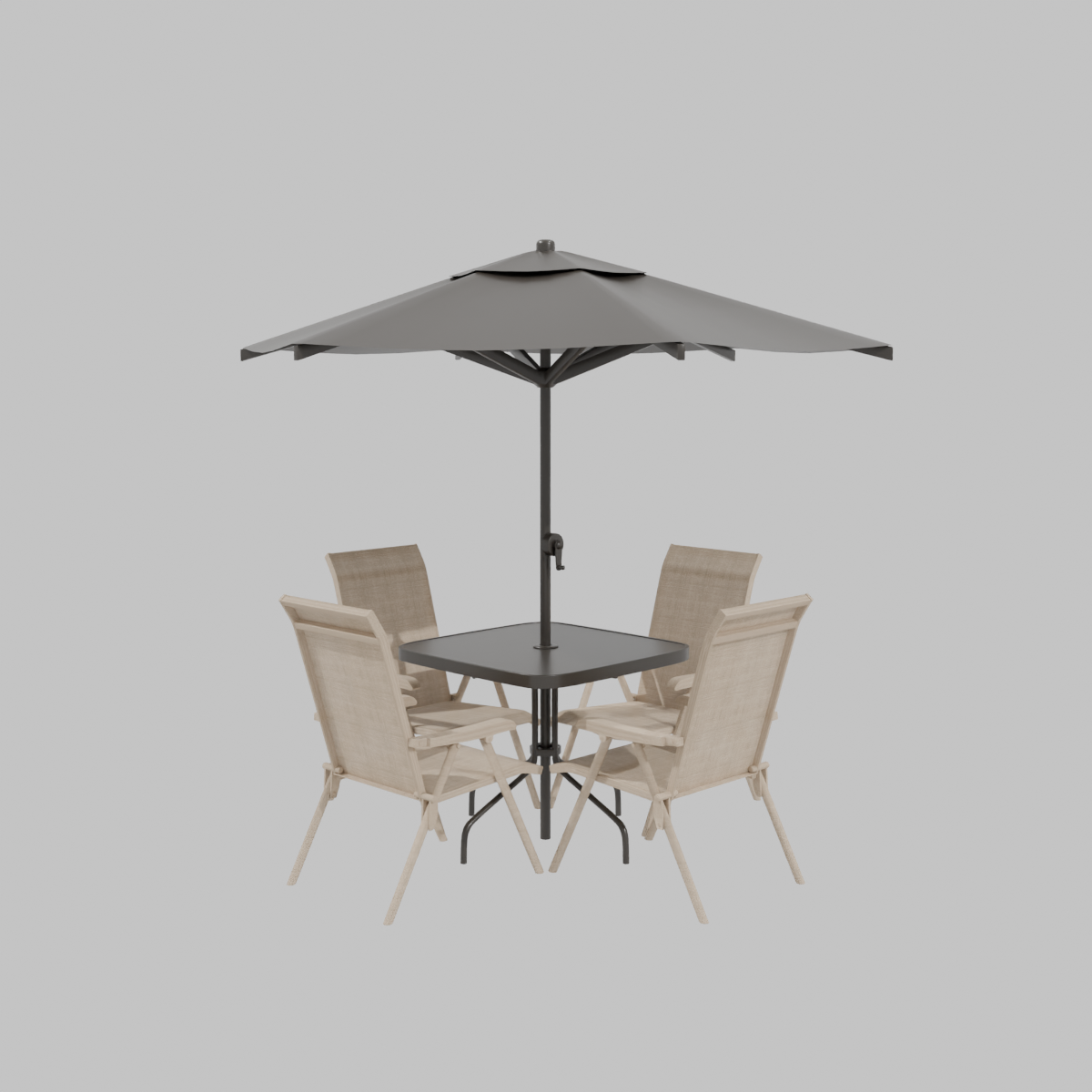 Juego de Jardín Tulum con 4 Sillas