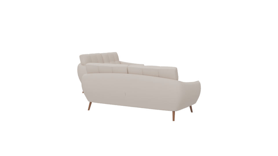 Elegant Modern Sofa Set 3D Model - Professional 3D Model Render 6