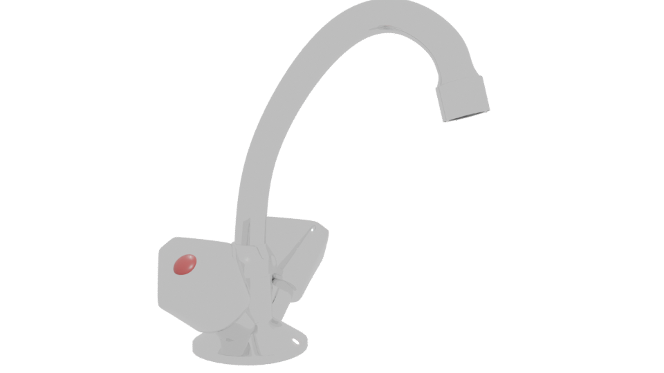 Vertical Kitchen Faucet Perugia 3D - Professional 3D Model Render 12