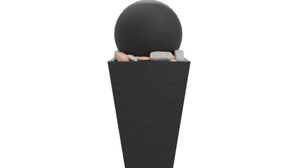 Contemporary Decorative Planter Model - Professional 3D Model Render 11