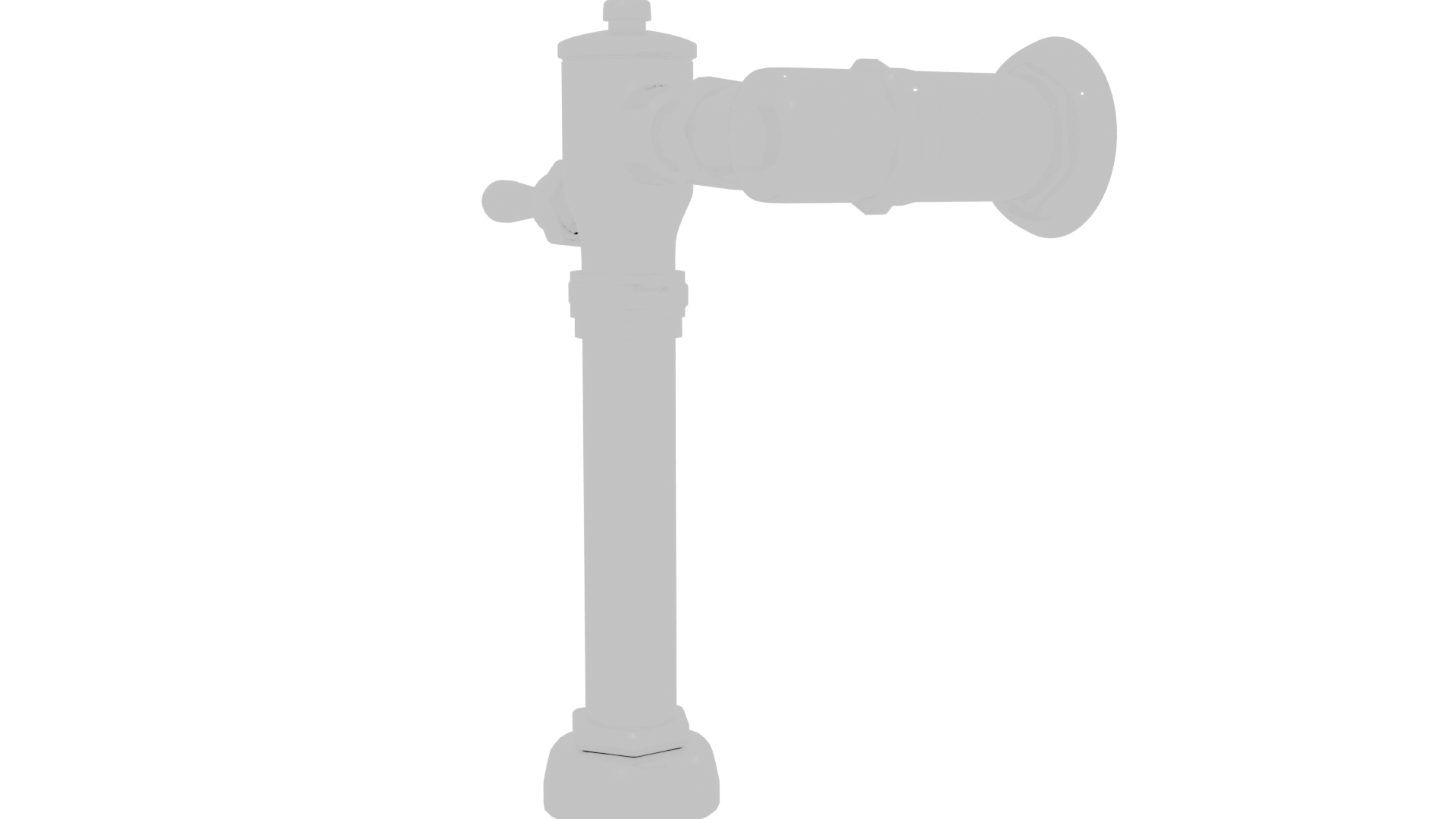 Vintage Style Metal Water Pump 3D - Professional 3D Model Render 13