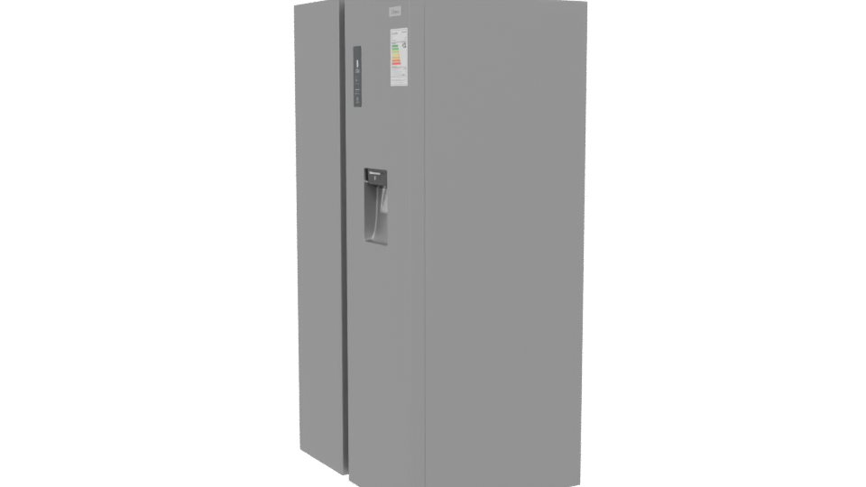 Stainless Steel Side By Side Refrigerator 3D - Professional 3D Model Render 13