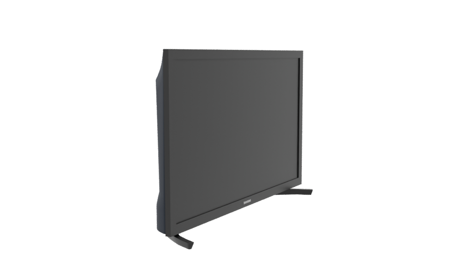 Realistic Flat Screen Television - Professional 3D Model Render 9