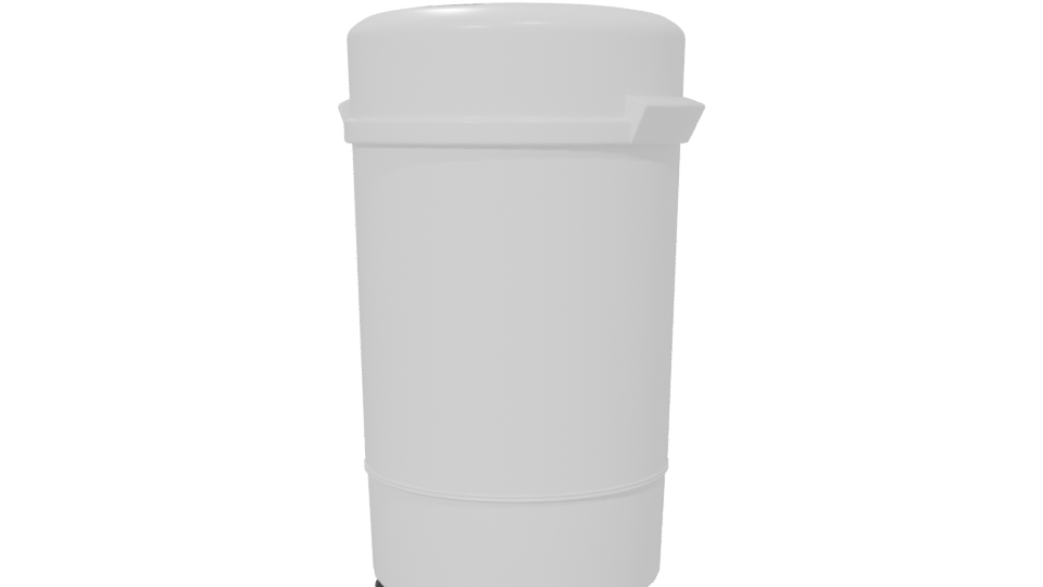 Sleek Modern Waste Bin 3D Model - Professional 3D Model Render 6