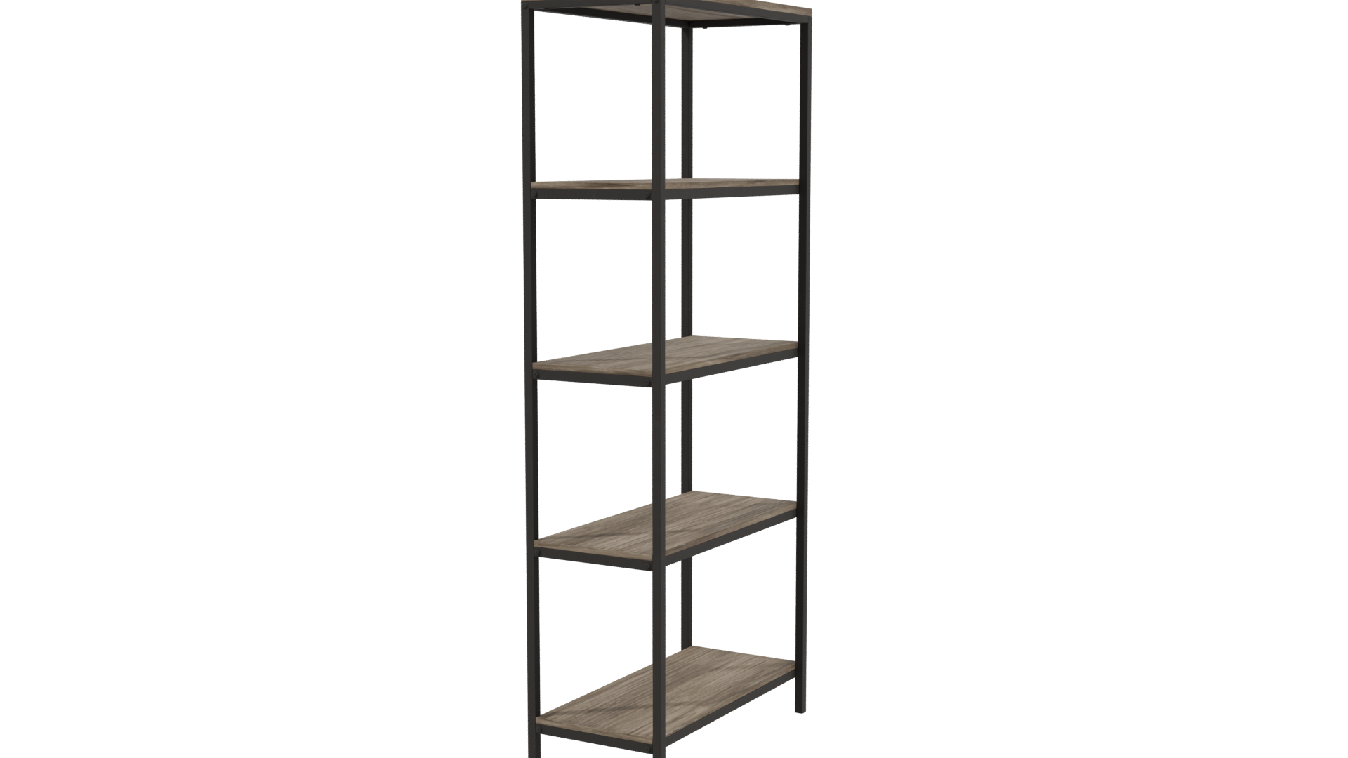 High Wooden Shelf Unit 3D - Professional 3D Model Render 3