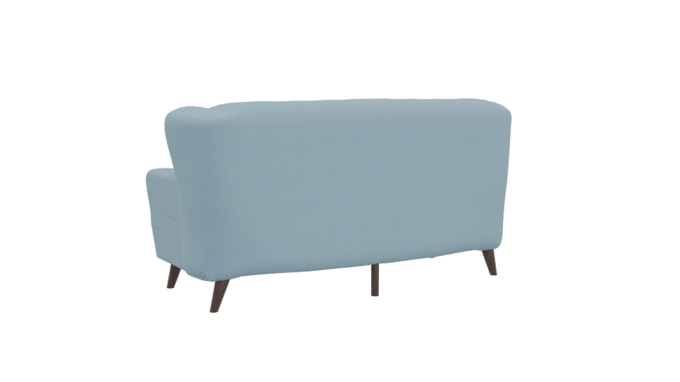 Chic Tufted Fabric Sofa 3D - Professional 3D Model Render 4