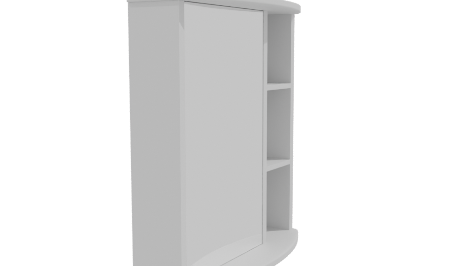 Contemporary Minimalist Cabinet 3D Model - Professional 3D Model Render 9