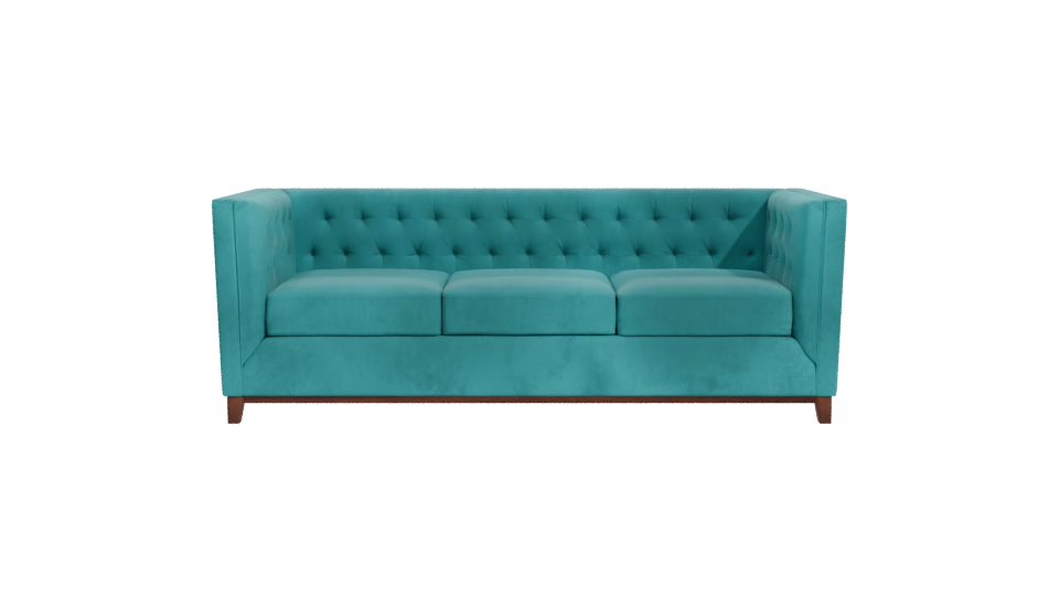 Stylish Velvet Sofa 3D Model - Professional 3D Model Render 11