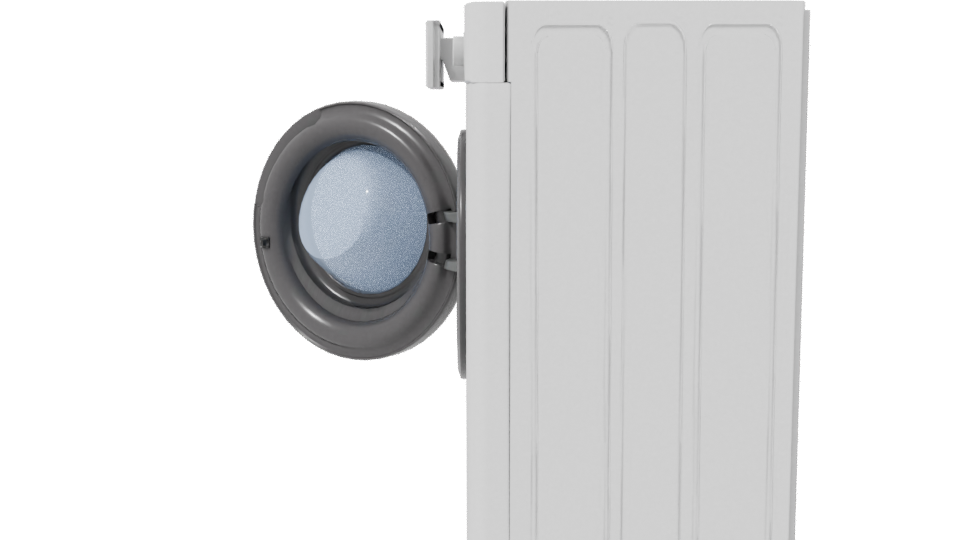 Realistic Front Loading Washer 3D - Professional 3D Model Render 2