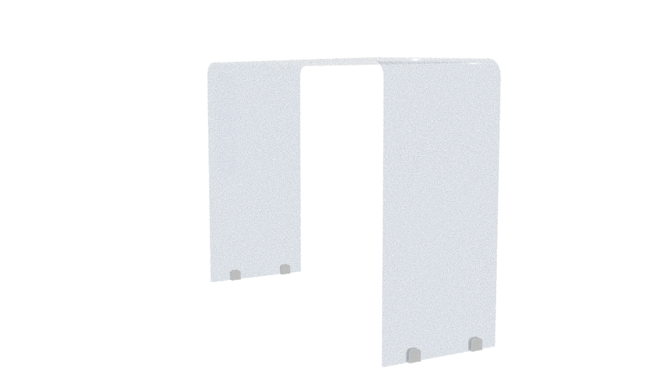 Transparent Minimalist Architectural Divider 3D Model - Professional 3D Model Render 7