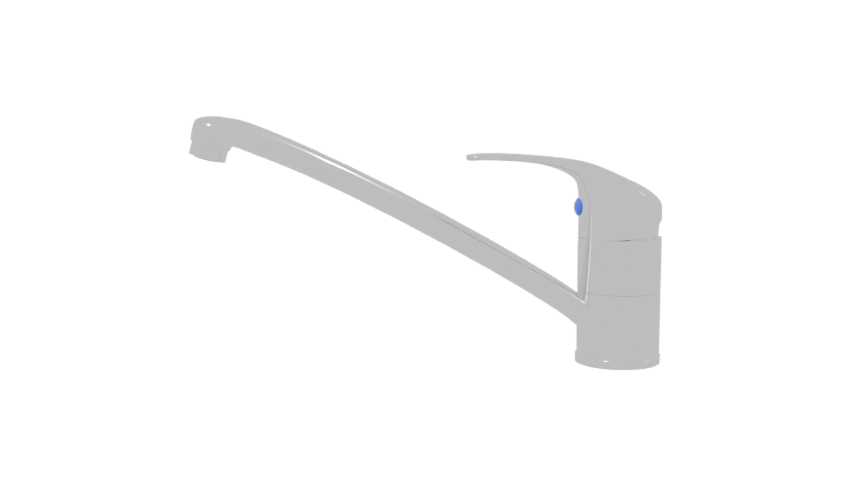 Sleek Chrome Beverage Dispenser 3D Model - Professional 3D Model Render 2