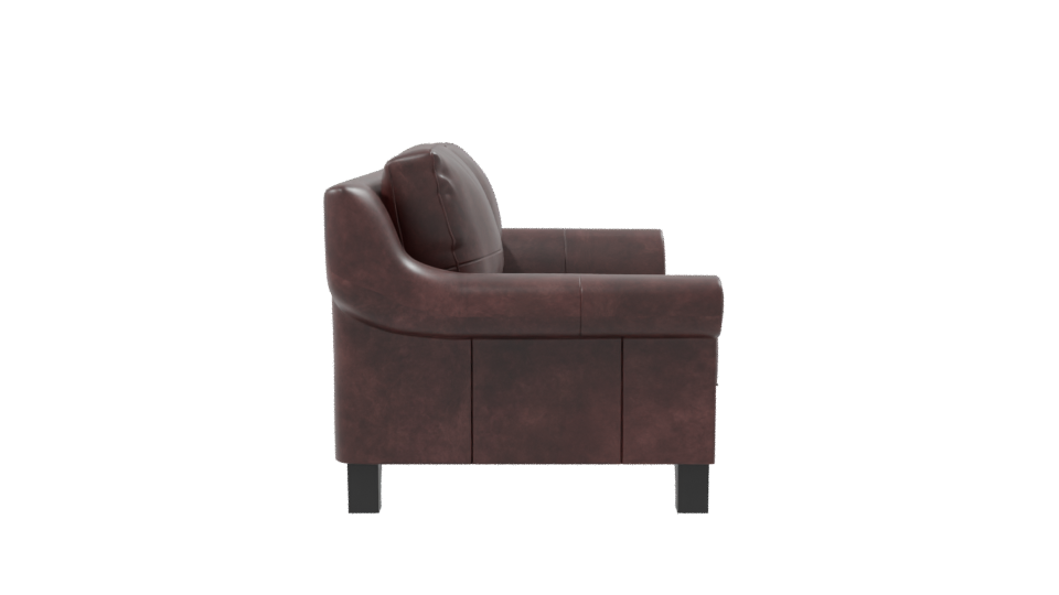 Brown Leather Sofa 3D Model - Professional 3D Model Render 8