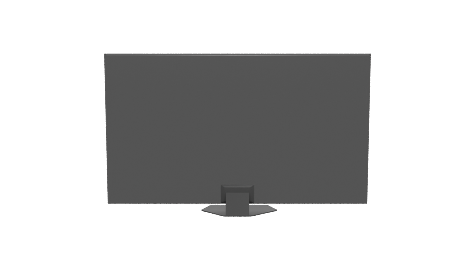 Sleek Flat Screen TV Model - Professional 3D Model Render 5